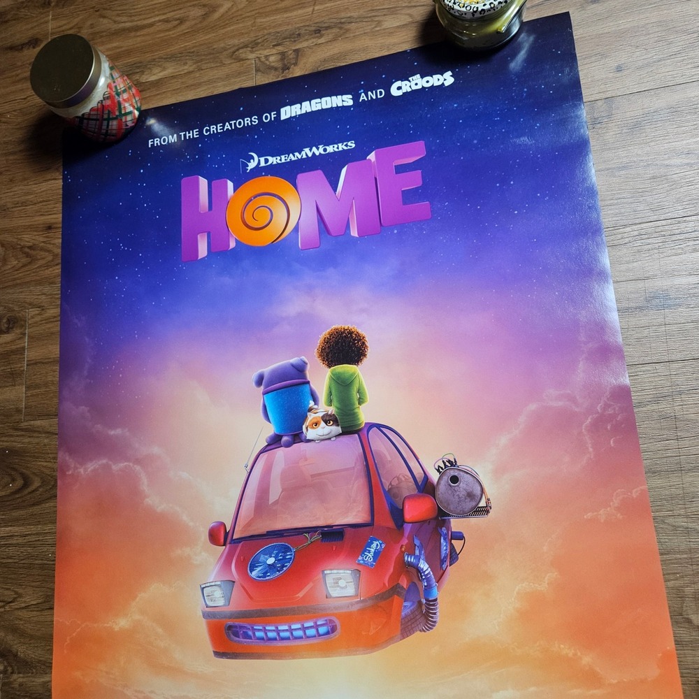 Home 2015 Promo Movie Poster 27x40 Jim Parsons, Rihanna, Steve Martin Dreamworks - Picture 3 of 6
